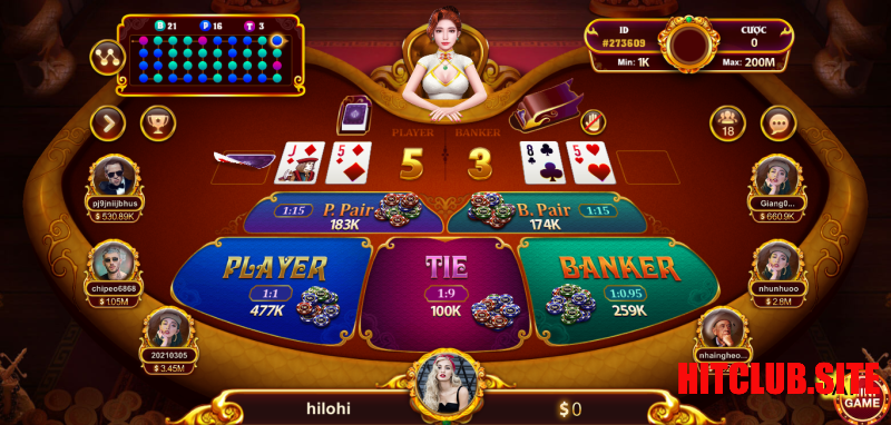 Tìm hiểu về game Baccarat Kim Tài Hitclub